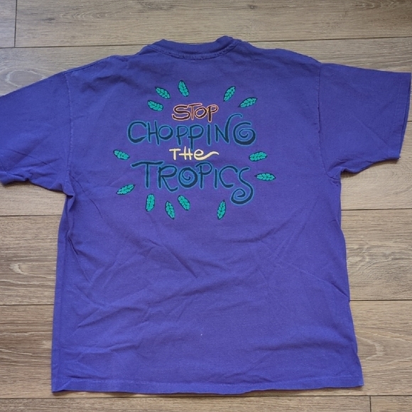 Vintage Single Stitch Zoological Society of San Diego T-Shirt - Purple 2 Sided M - Picture 8 of 9